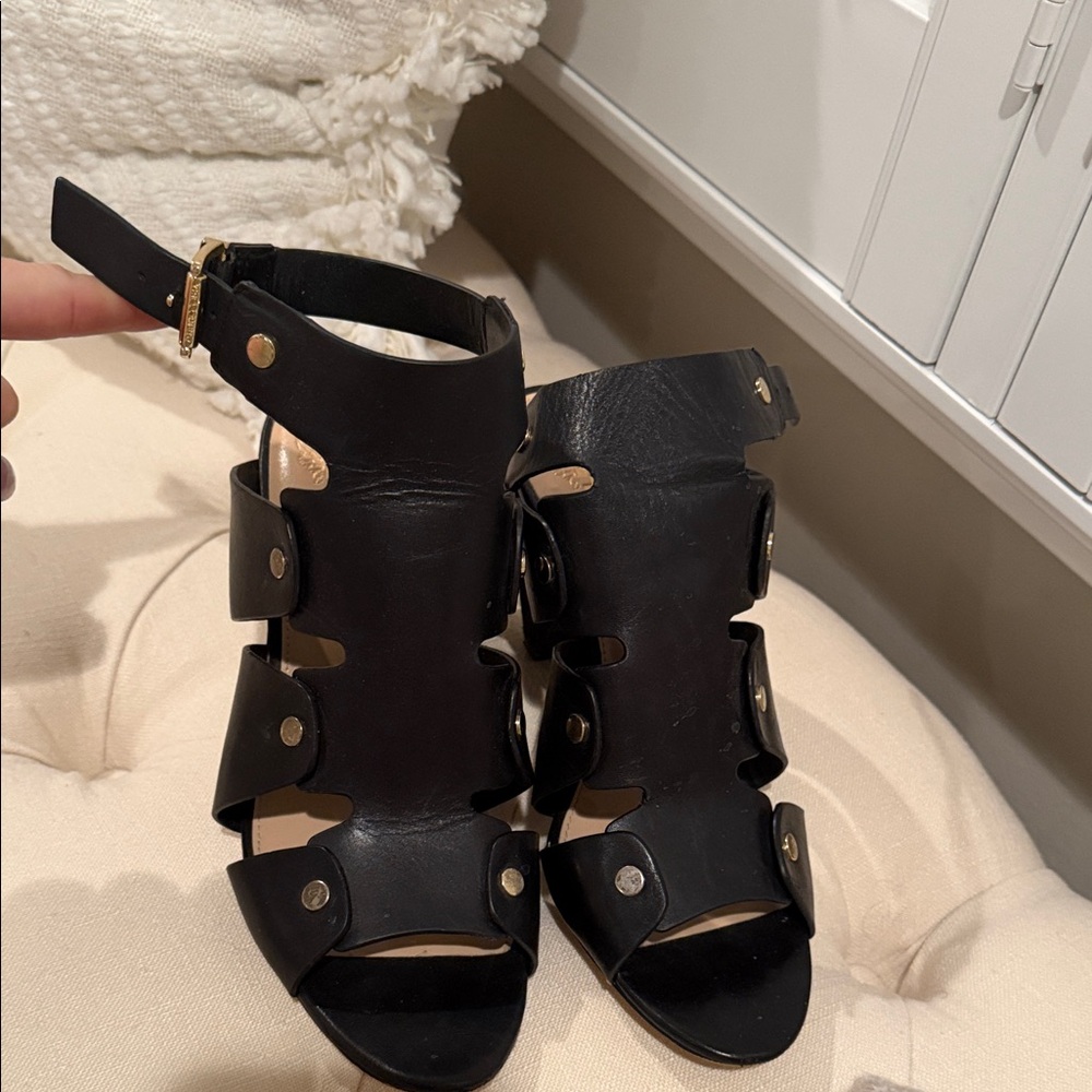 Vince Camuto Black Cutout Sandals